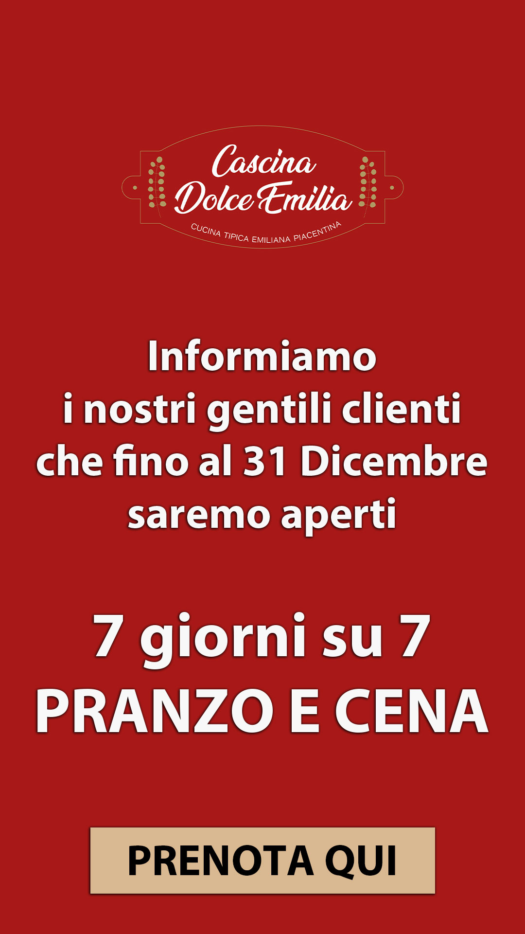 ORARIO RISTORANTE CARPIANO